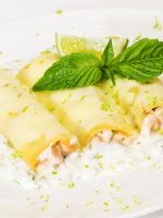 Receta de crepes de marisco