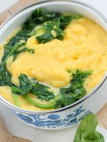 Receta de polenta con espinacas