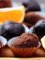 Receta de trufas de chocolate y naranja