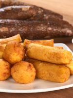 Receta de yuca rellena con carne molida