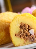 Receta de bollitos de yuca rellenos de carne