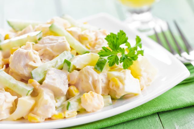 Receta de ensalada de pollo con mayonesa