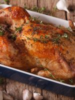 Receta de pollo al horno con dátiles