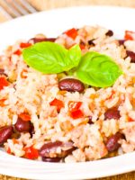 Receta de arroz con habichuelas y bacalao