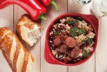 arroz con habichuelas y chorizo