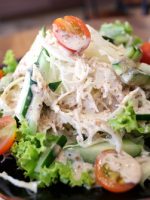 Receta de ensalada de atún y palitos de cangrejo