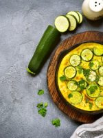 Receta de tortilla de bacalao y calabacín