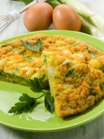 Receta de tortilla de bacalao y cebolla