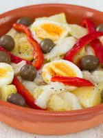 Receta de ensalada de bacalao con pimientos