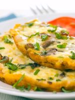 Receta de tortilla de espárragos y champiñones