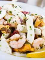 Receta de ensalada de pulpo y camarones