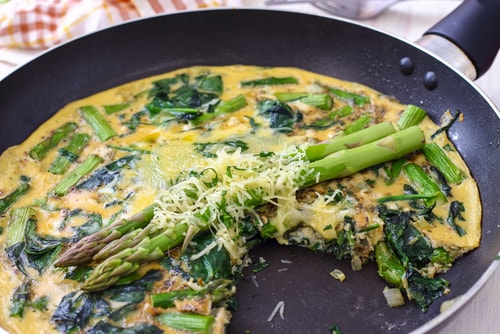 Tortilla de ajos tiernos