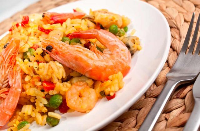 Receta de arroz con pulpo y gambas