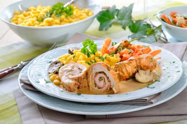 Receta de rollo de carne en salsa